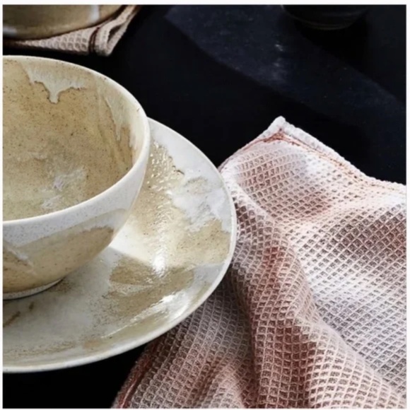 Amie Tie-Dye Boho Hip Farm Peasant Hipster Hippie Art Deco Napkin Dishcloth Set - Picture 3 of 4